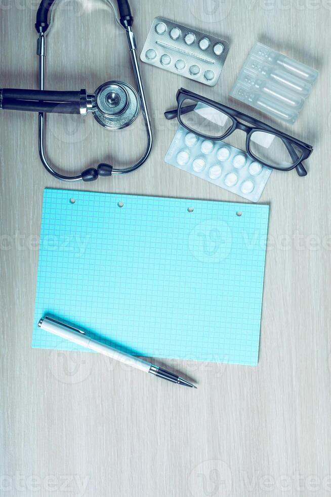 Medical equipment with copy space photo