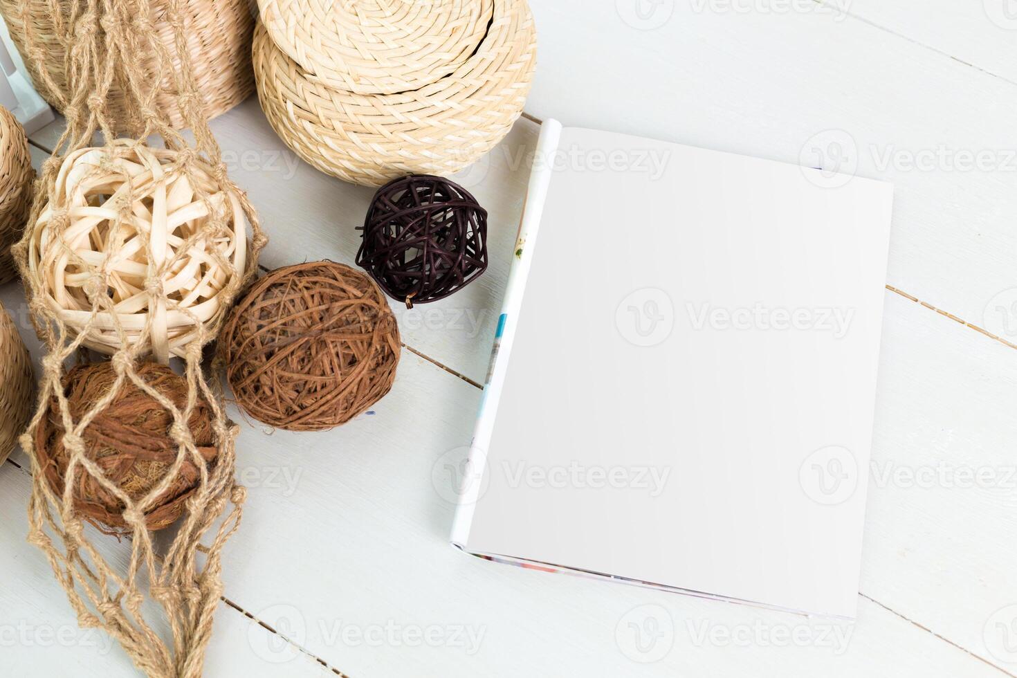 Mock up, photo paper, white sheet