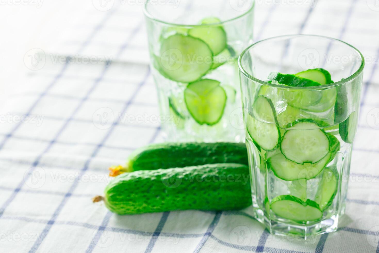 Lemonade with a cucumber photo