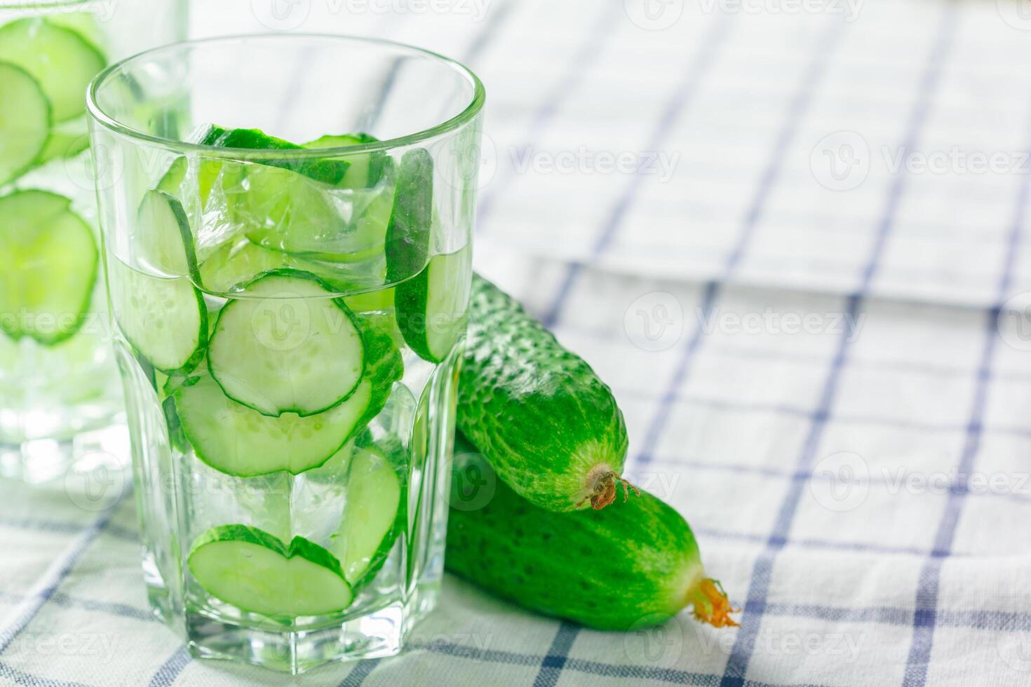 Lemonade with a cucumber photo