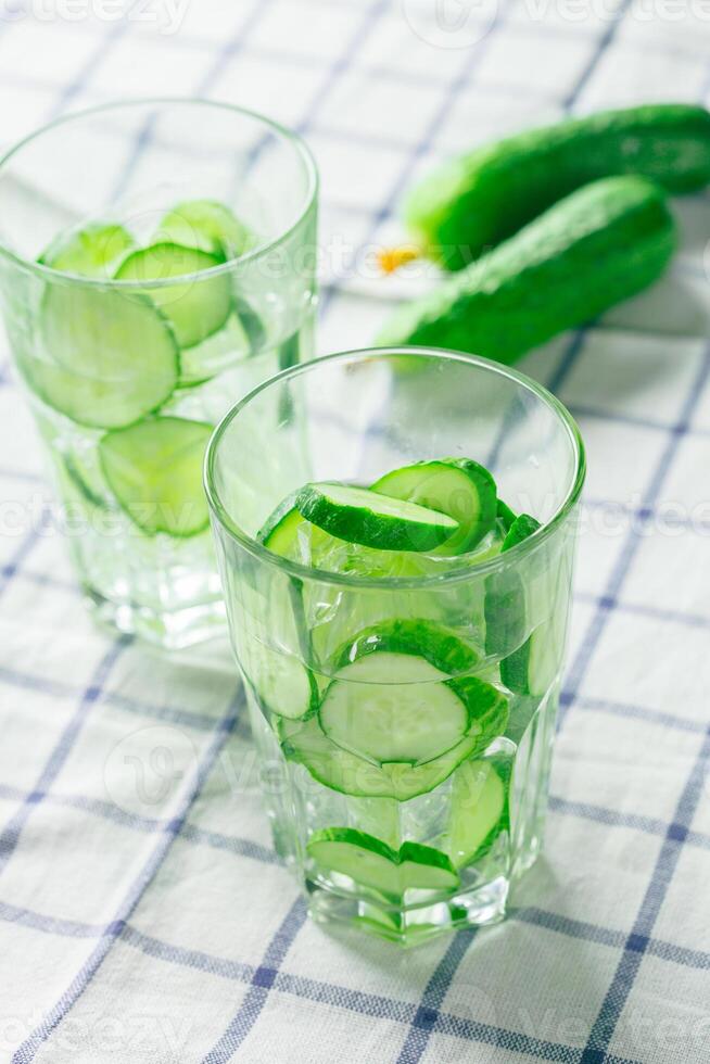Lemonade with a cucumber photo
