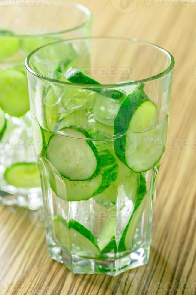 Lemonade with a cucumber photo