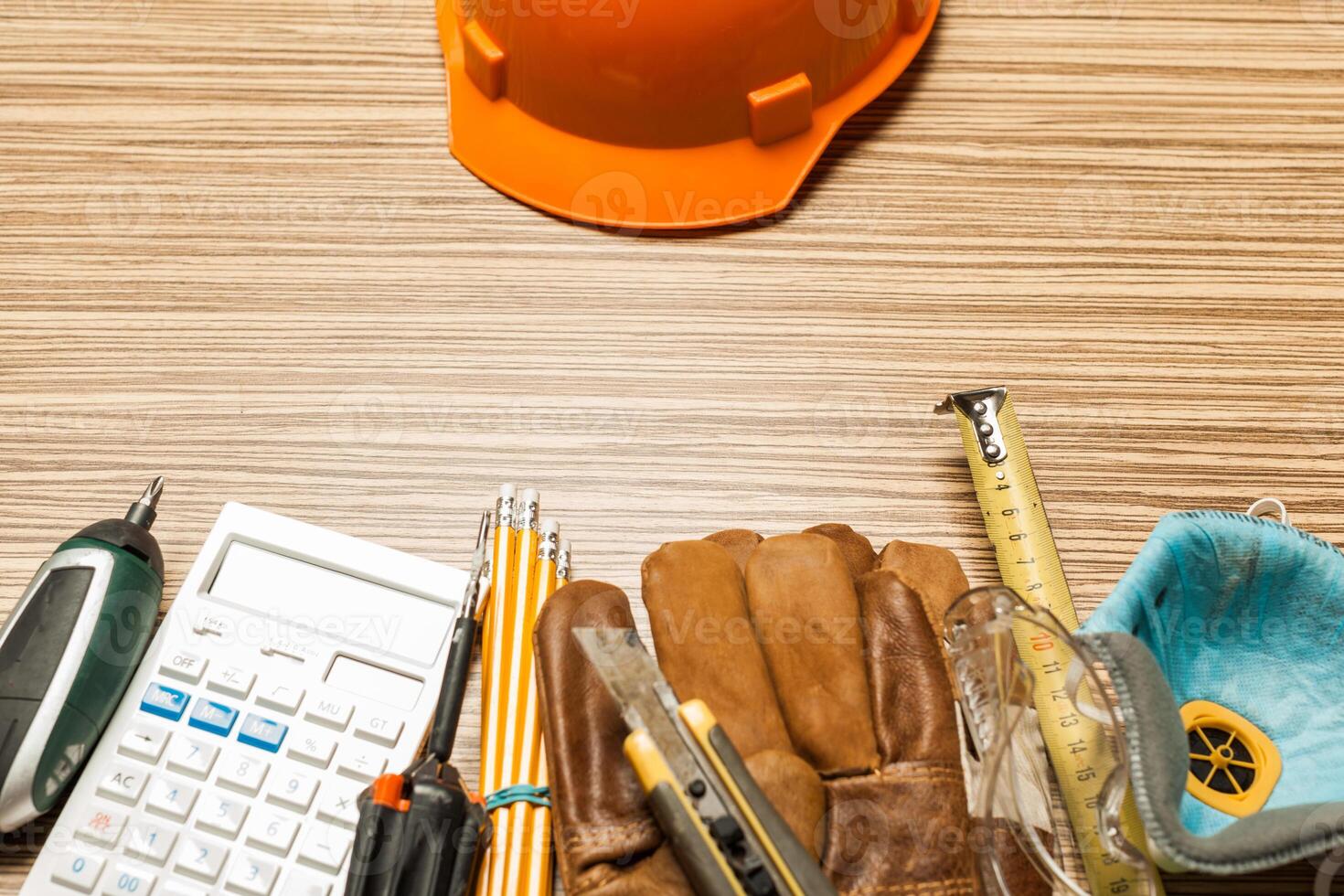 Set of architect tools photo