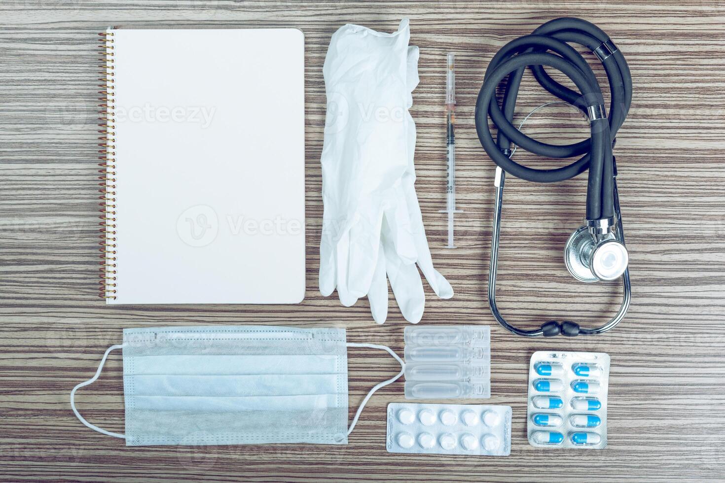 Medical equipment with copy space photo