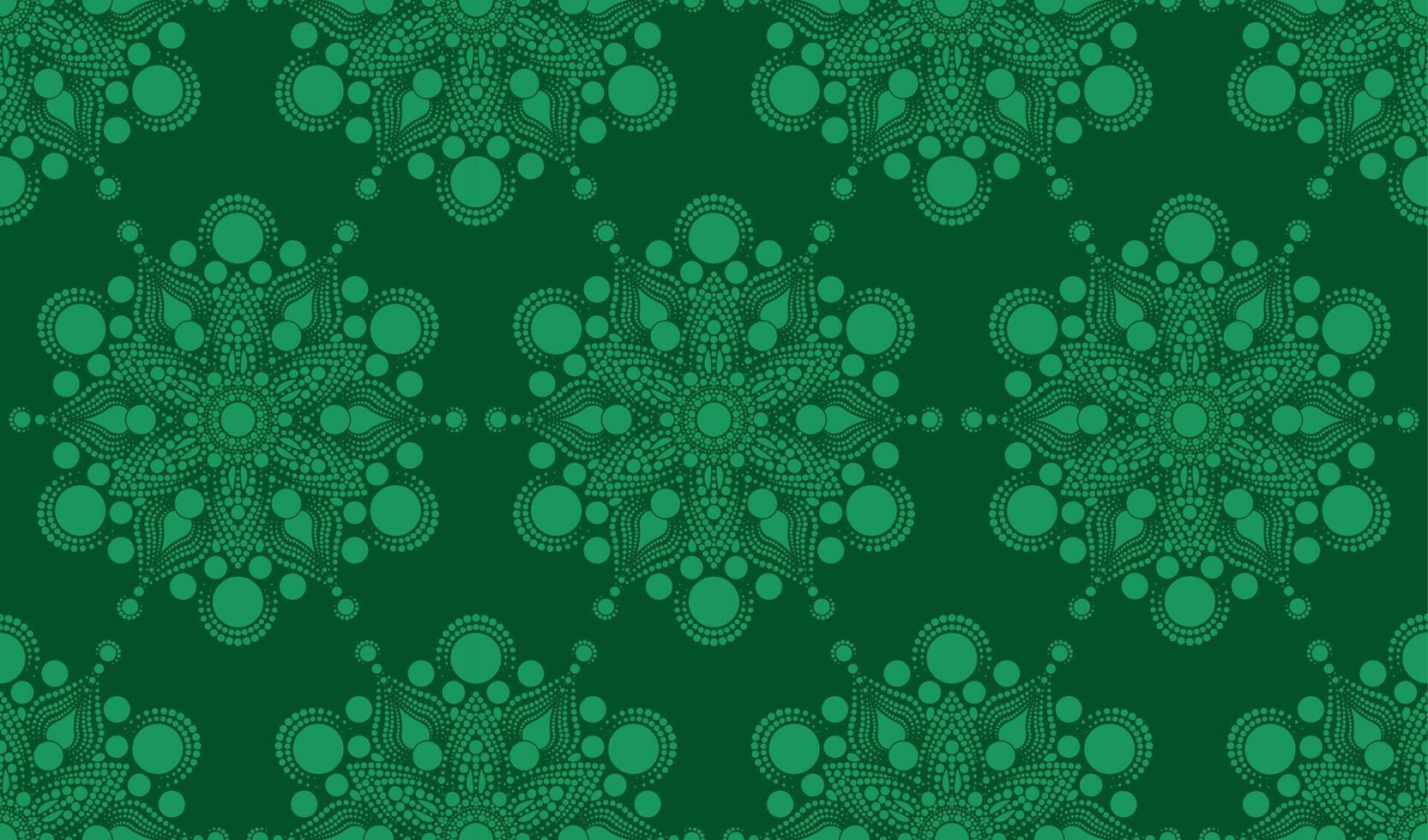 Indian seamless pattern. Paisley background in ethnic style. Fabric design Rangoli mandalas texture for scrapbooking, crafts, prints, textile printing, wallpaper green background vector