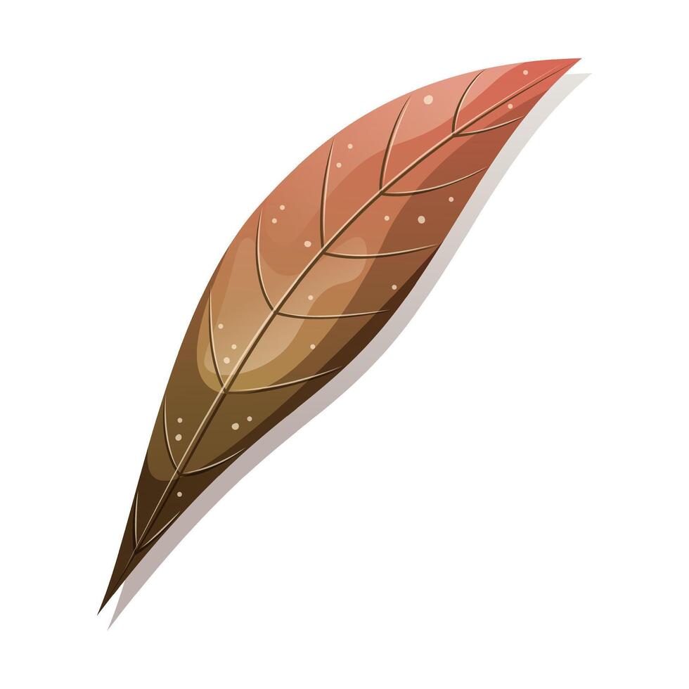 Autumn green orange leaf vector