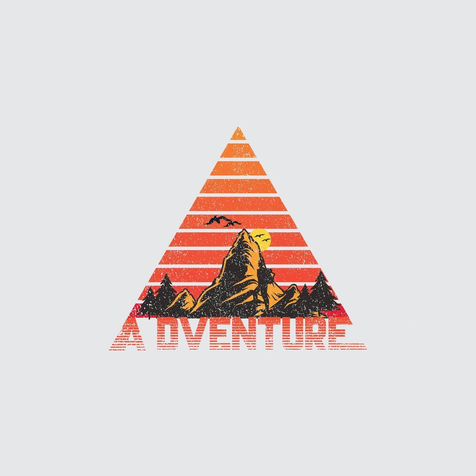 adventure shirt design vector