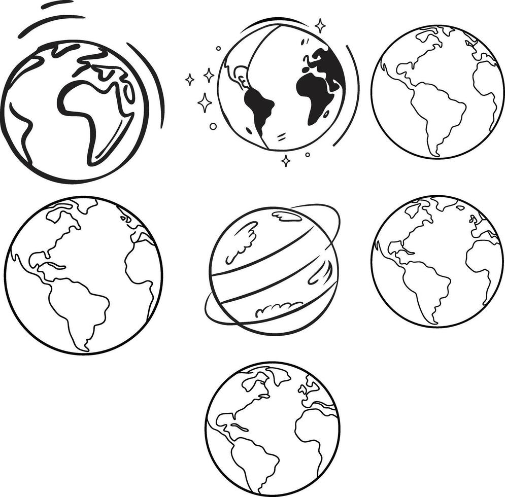 world map icon or symbol vector