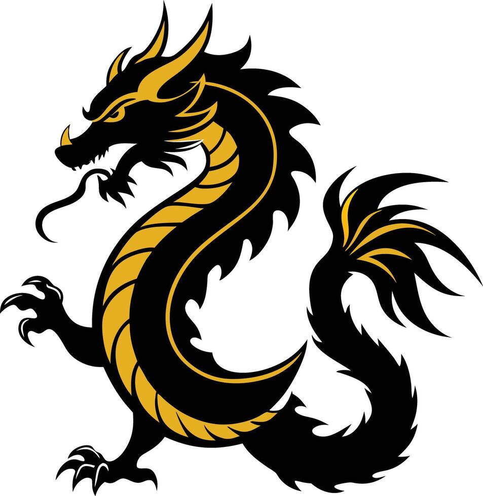 cartoon dragon clipart vector