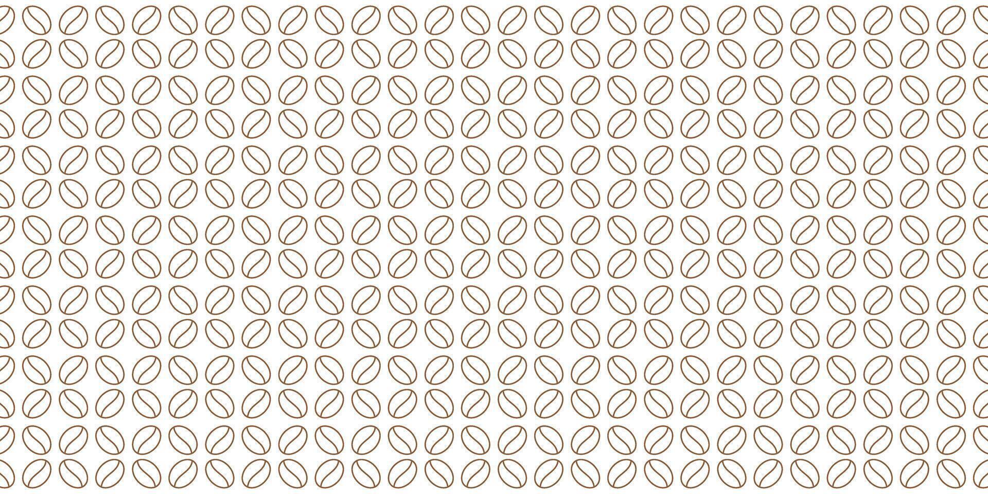 Coffee bean line illustration background vector
