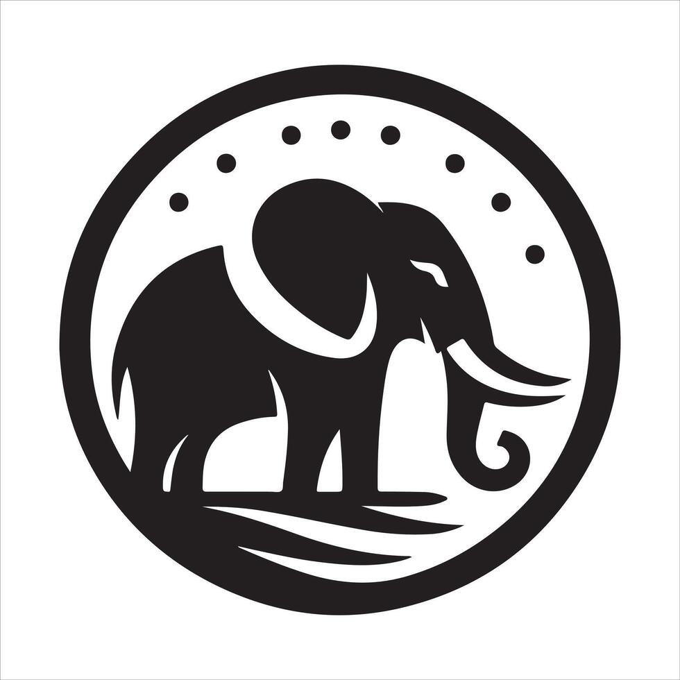 Illustration of the Elephant Logo vector