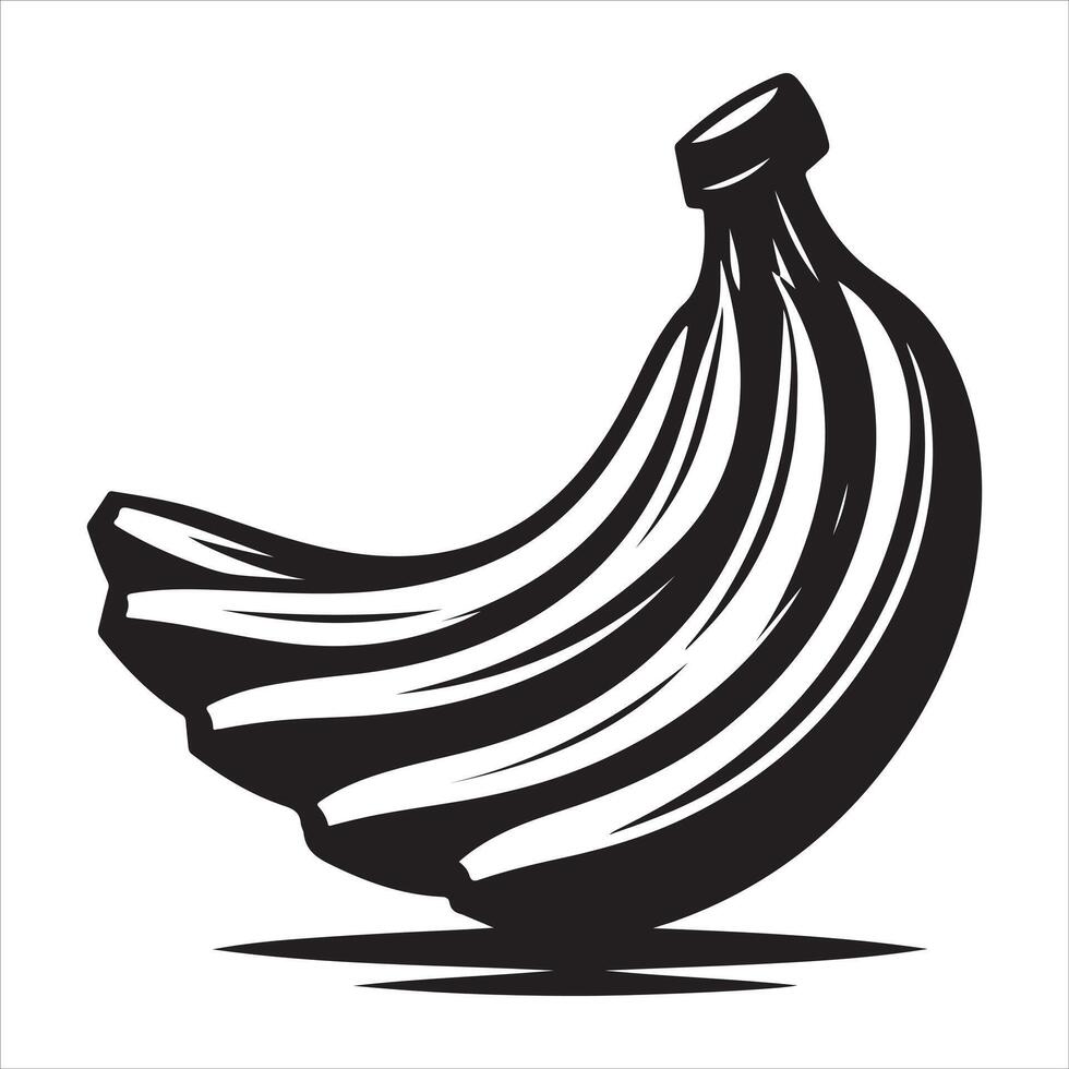 A Banana Graphic Art Illustration vector