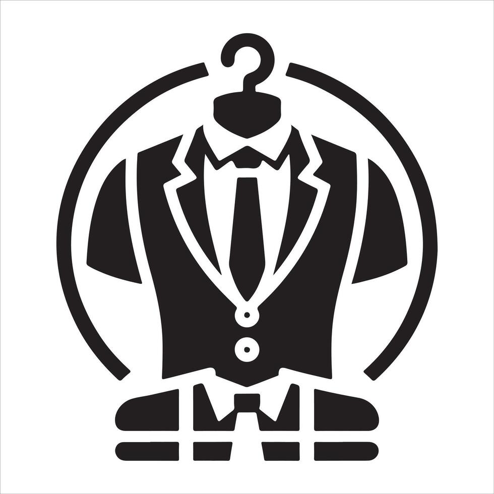 Graphic Icon Design for Wedding Men's Suit vector