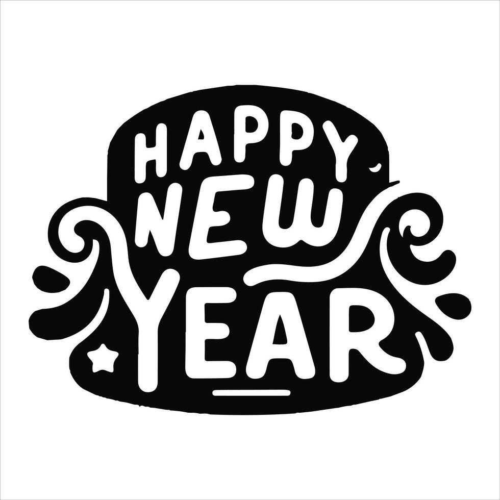 Cheers to the new year design of a typographic tshirt vector
