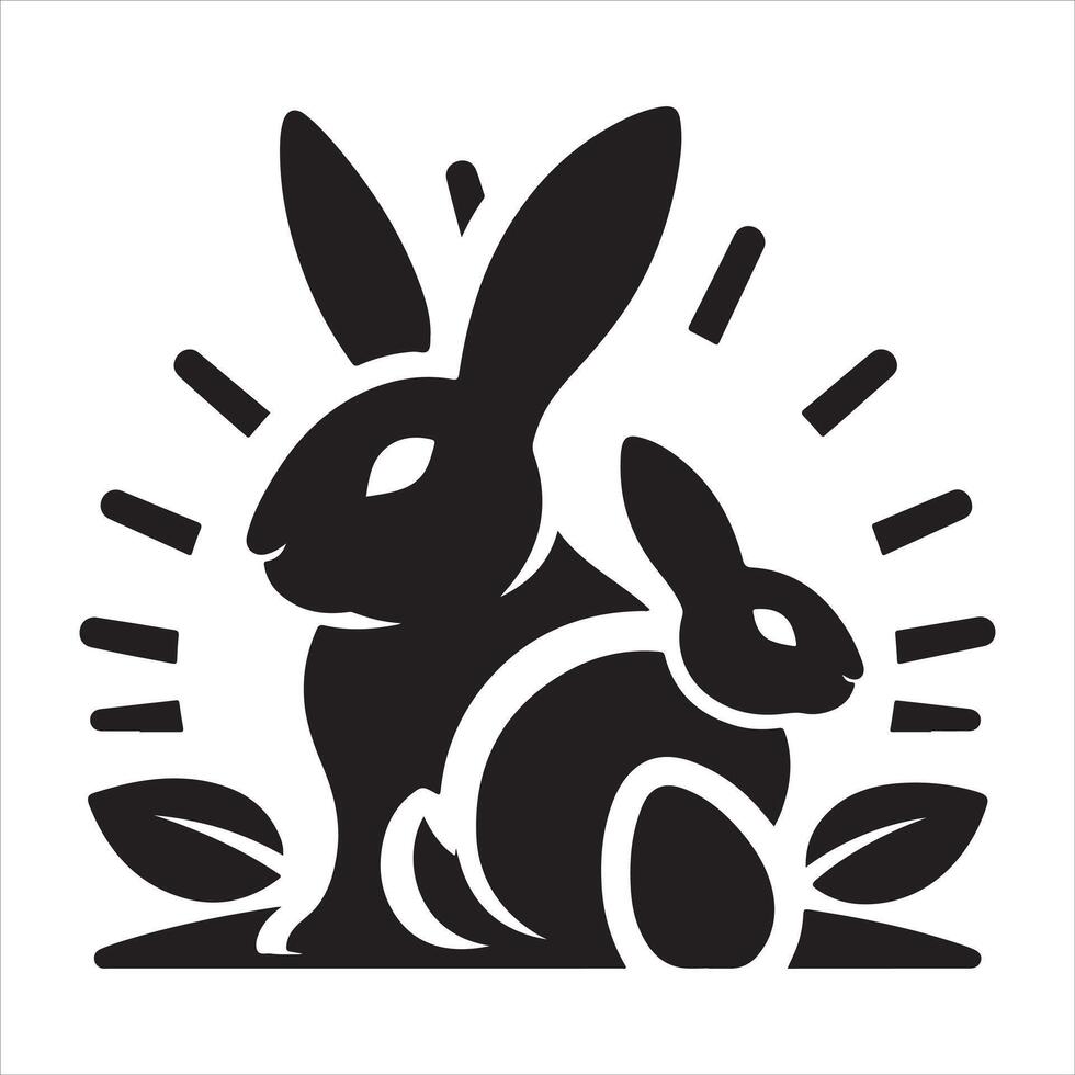 Streamlined Rabbit Graphic Logo for Professional and Trendy Brand Design vector