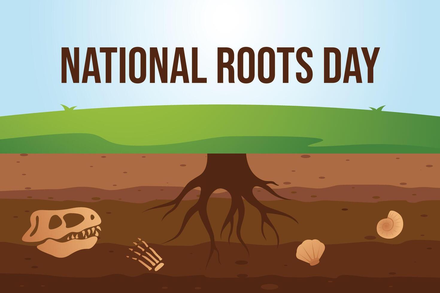 National Roots Day design template good for celebration usage. National Roots Day design. flat design. eps 10. vector