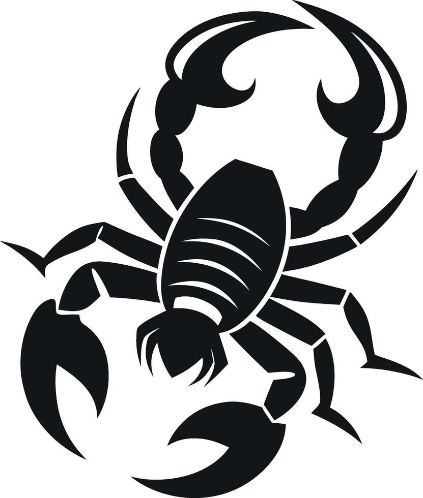 Scorpion silhouette logo icon art vector