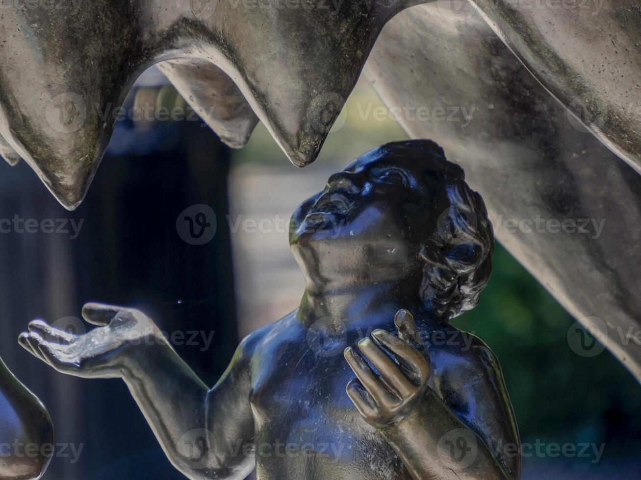 Cincinnati wolf statue was gifted by the people of Rome, Italy, to Cincinnati in commemoration of the Roman patrician and leader Cincinnatus, for whom Cincinnati is named. photo