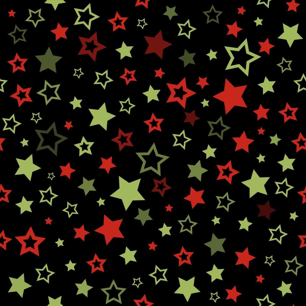 Stars seamless pattern. Christmas background vector