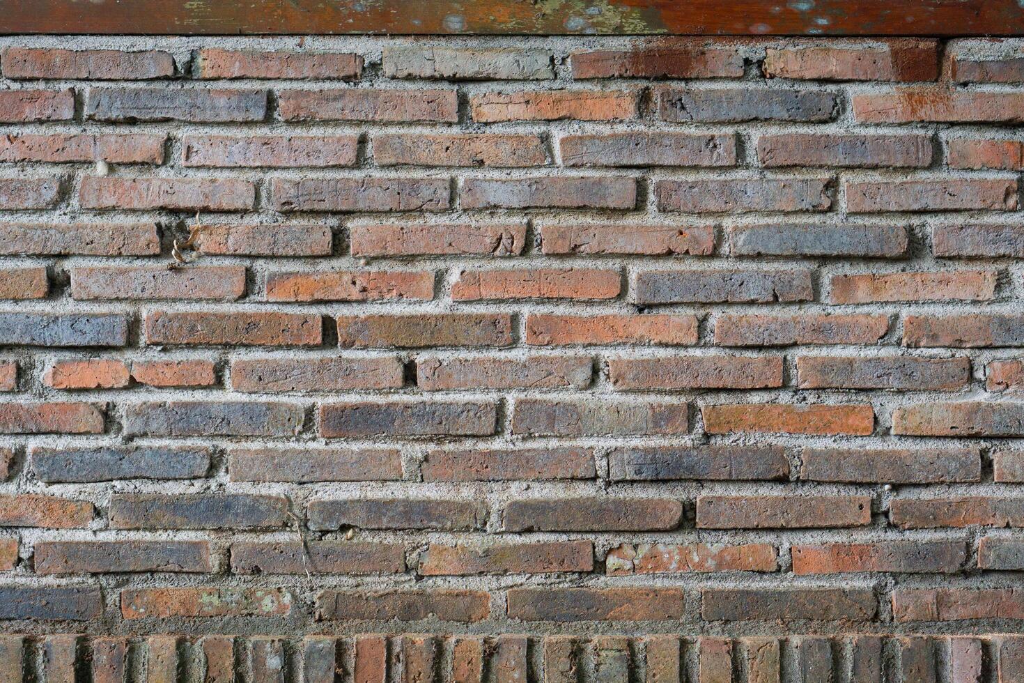 Wallpaper of red brick. Texture background of solid brick photo