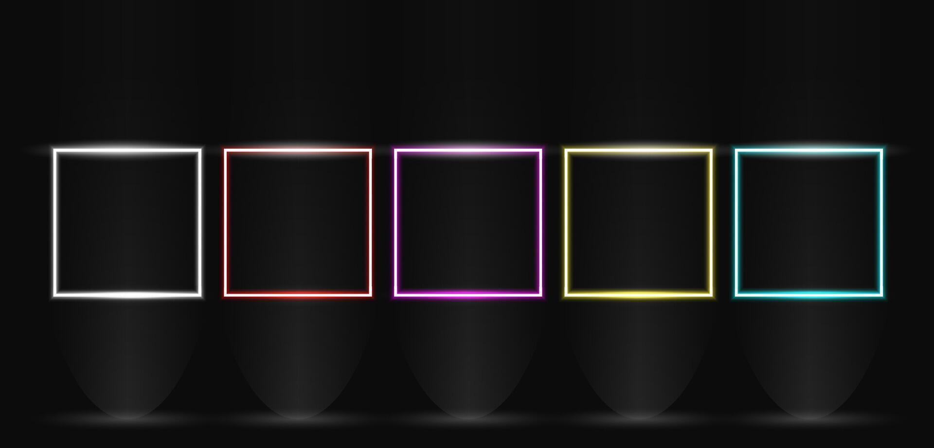 Scan qr code neon glowing light editable vector