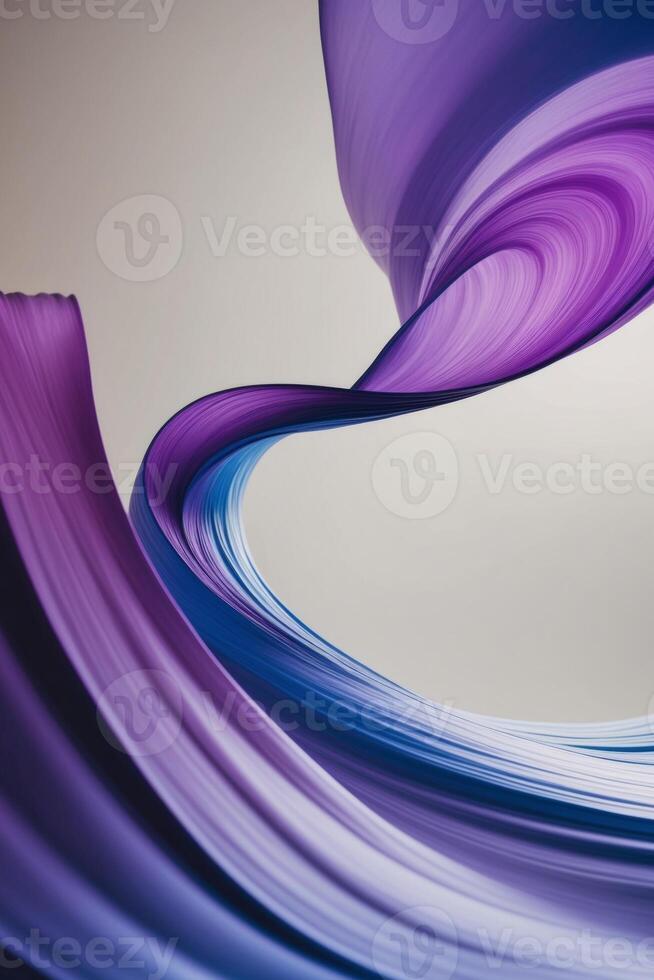 A purple and blue wave is moving in the air photo