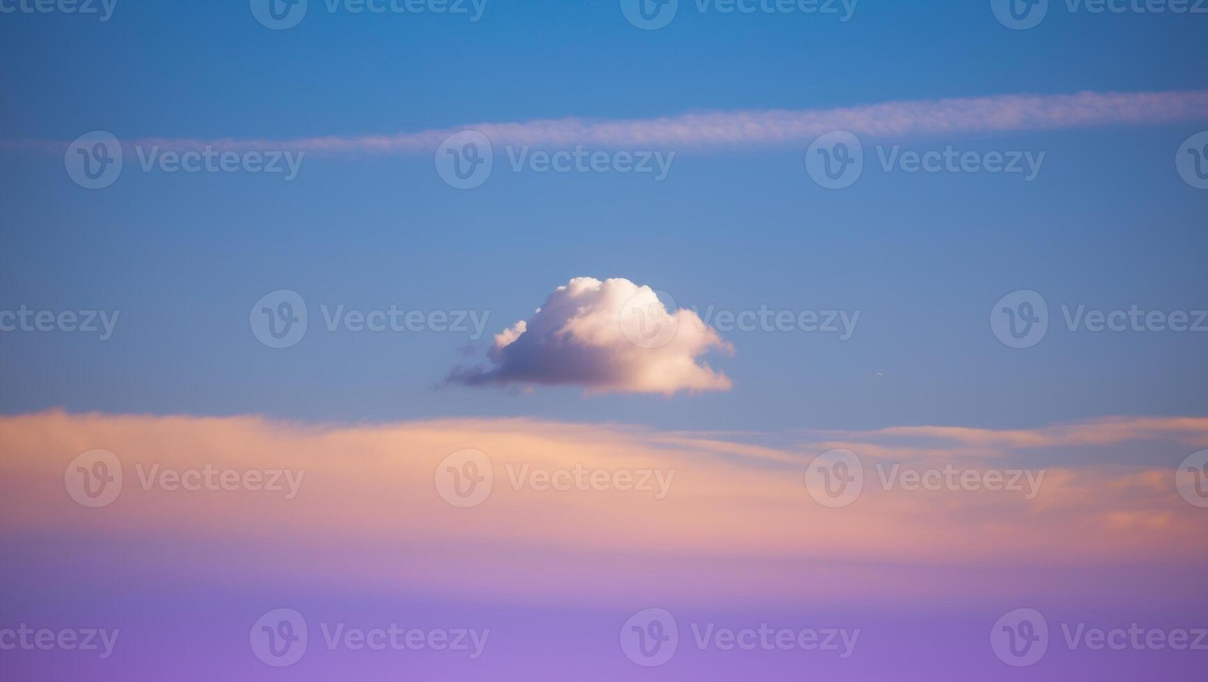 A plane flying in the sky with a cloud in the background photo