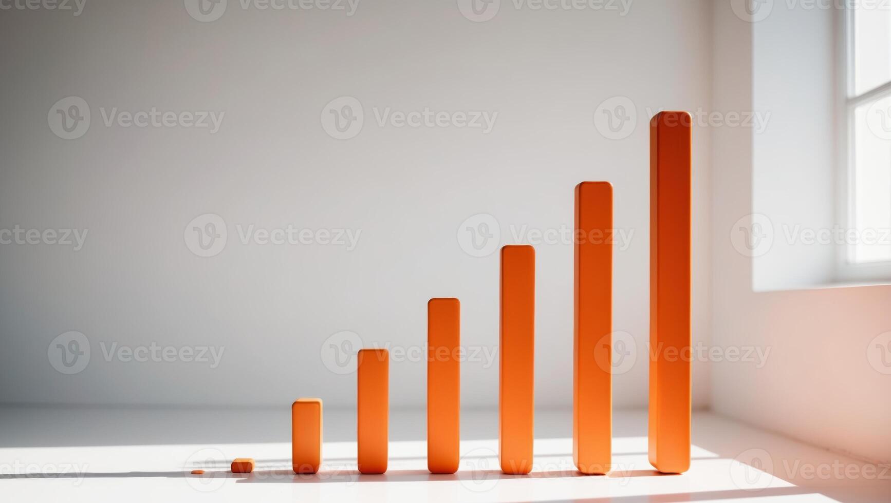 An orange bar chart is shown next to a window photo