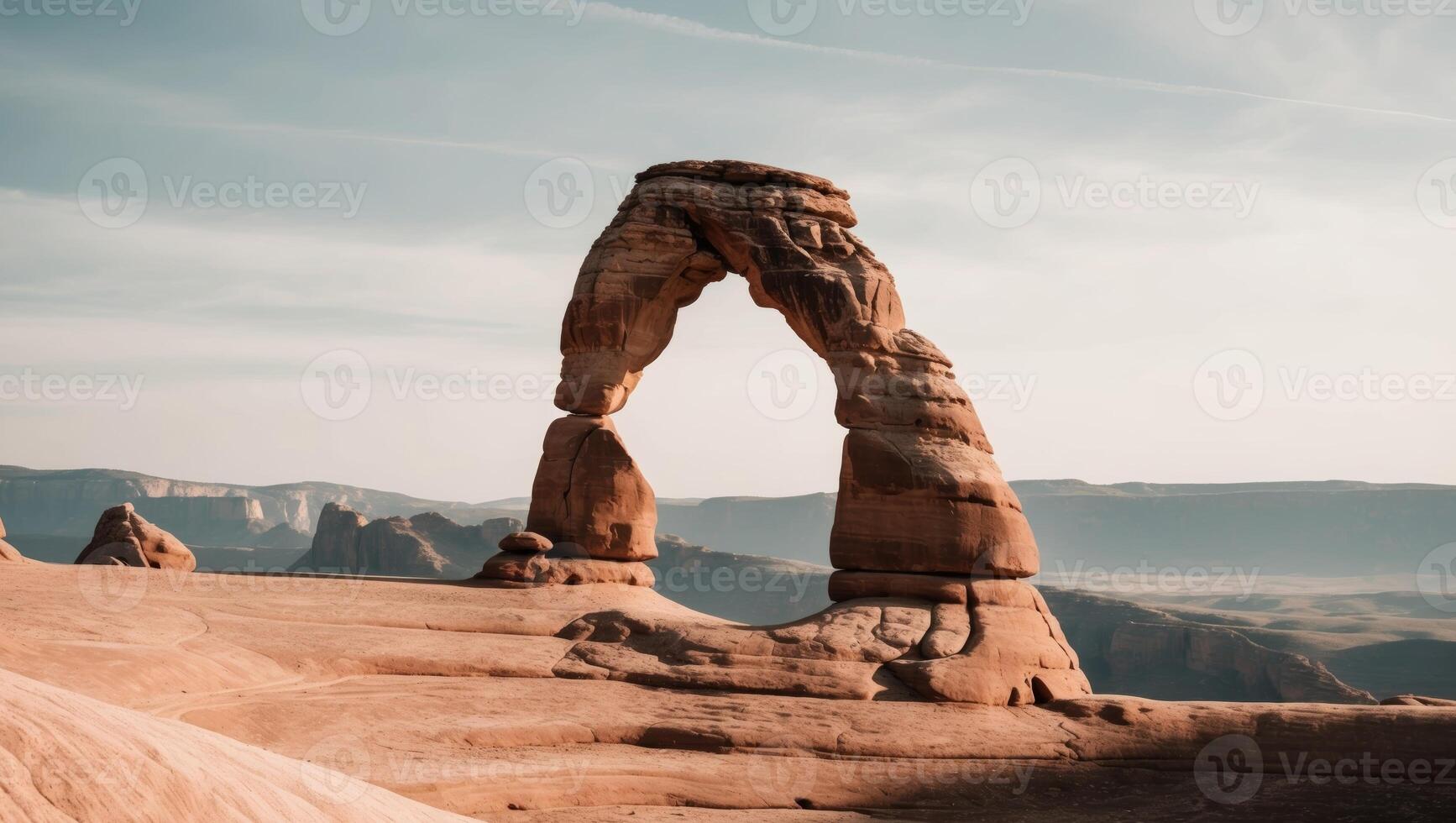 Delicate arch in arches national park photo