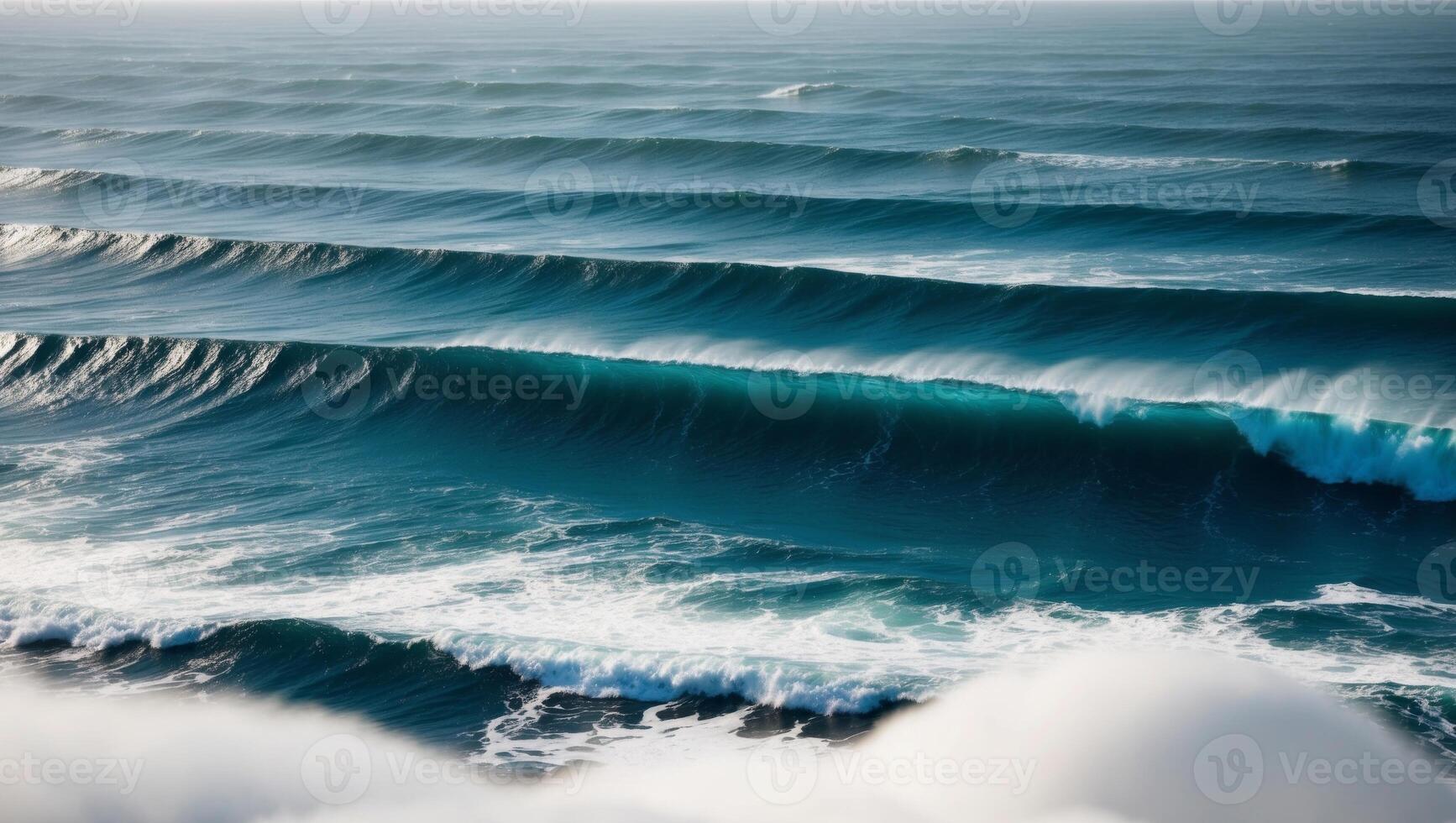 A large wave is seen in the ocean photo