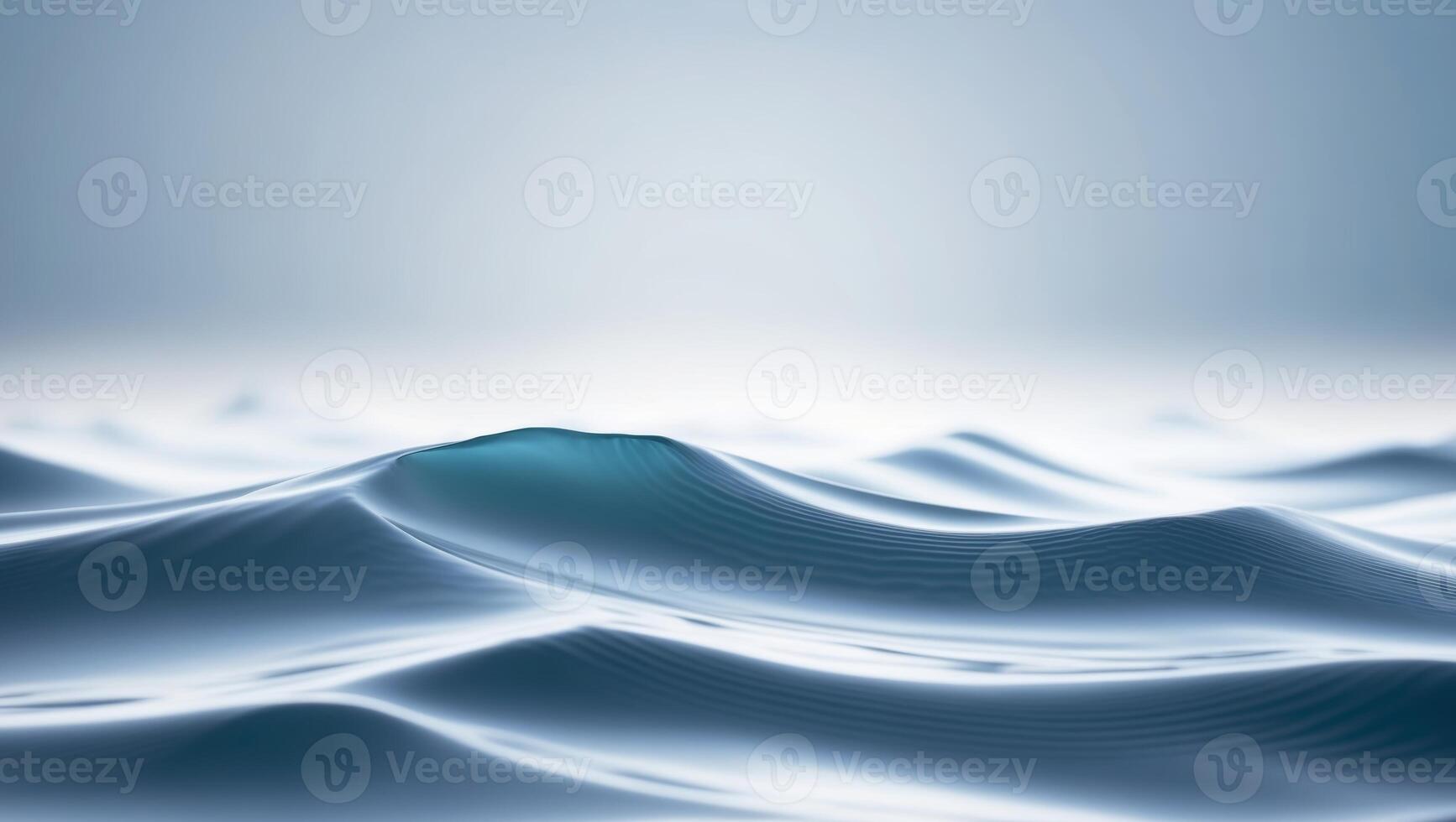 A wave in the ocean with a bright light photo