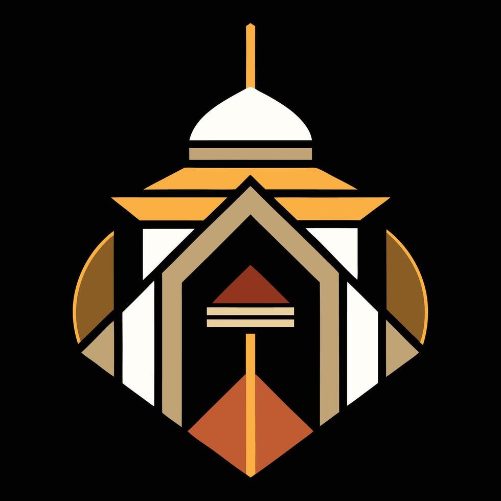 The logo for a mosque vector