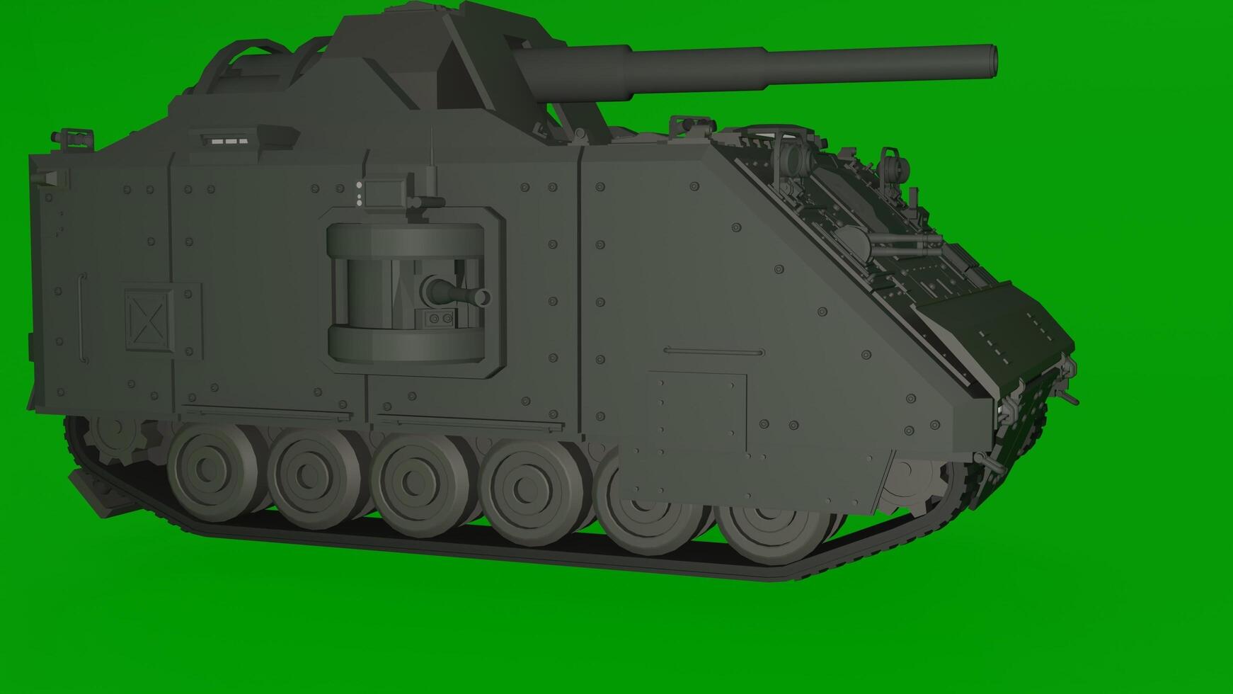 A 3d model of a military vehicle photo