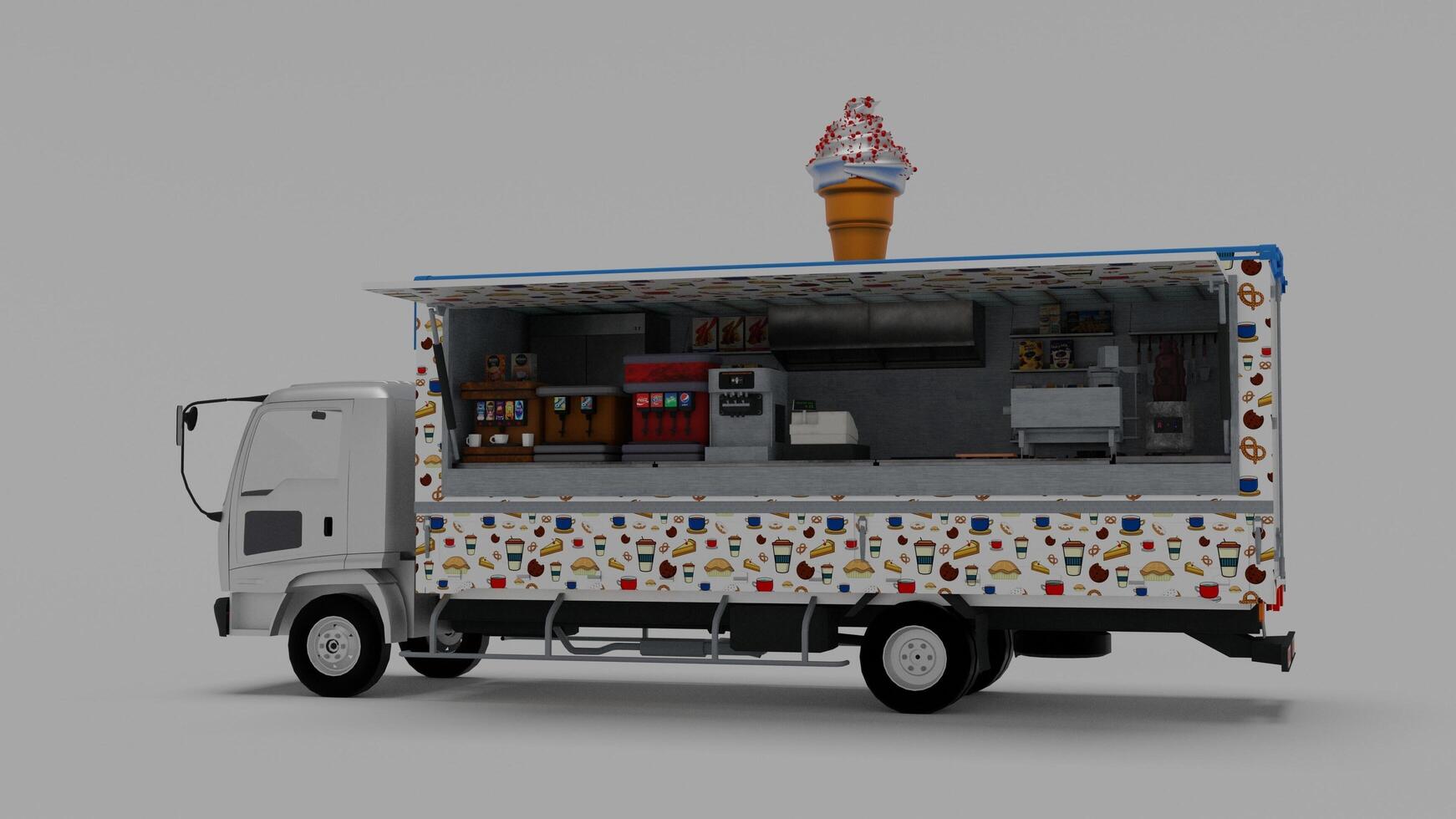 burger and food van 4k photos