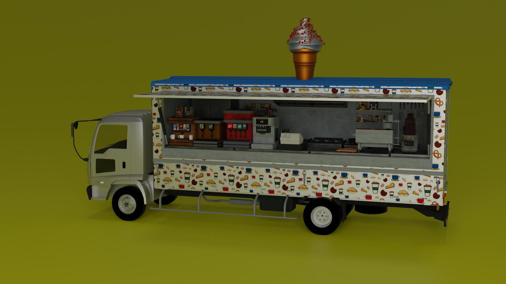 burger and food van 4k photos