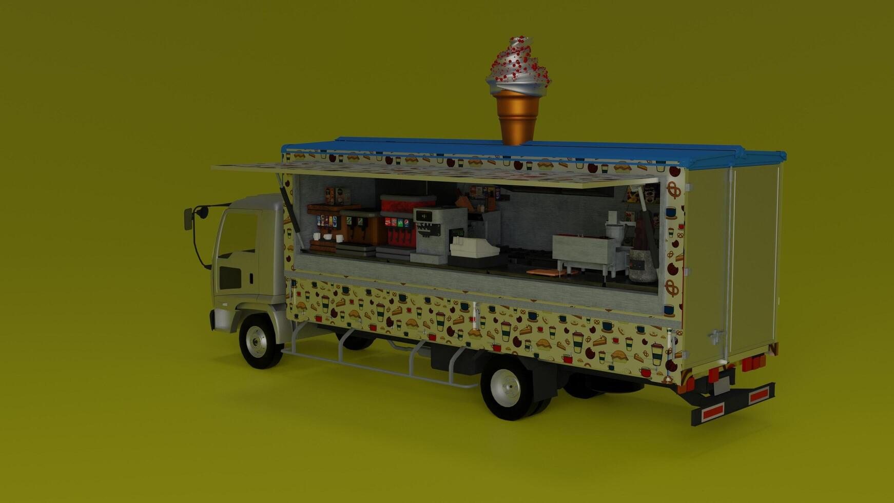 burger and food van 4k photos