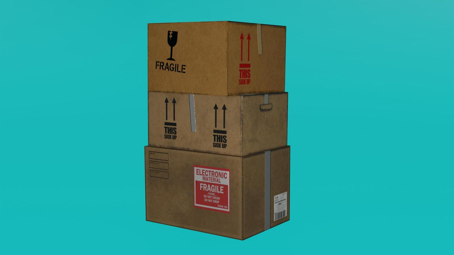 A stack of boxes with a wine bottle on top photo