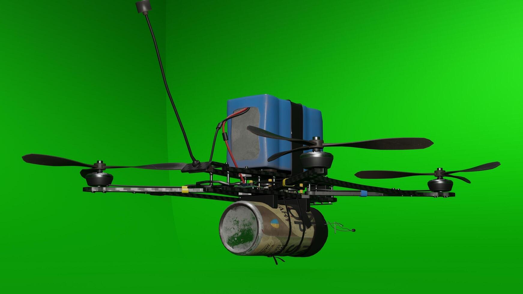 A drone with a camera attached to it photo