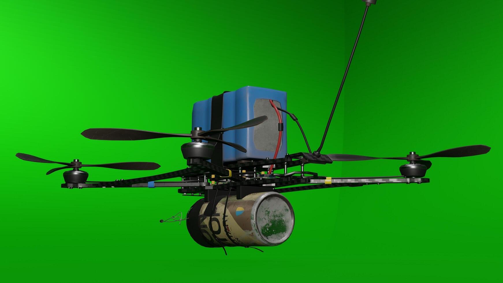 A drone with a camera attached to it photo