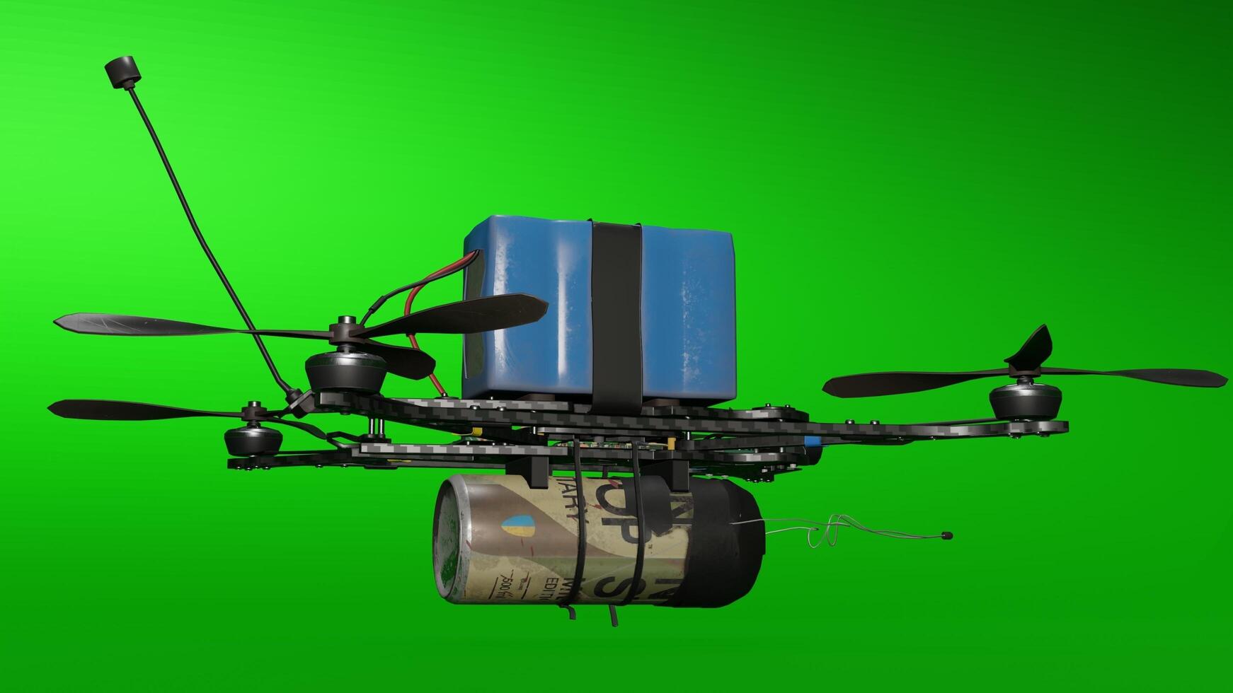 A drone with a camera attached to it photo