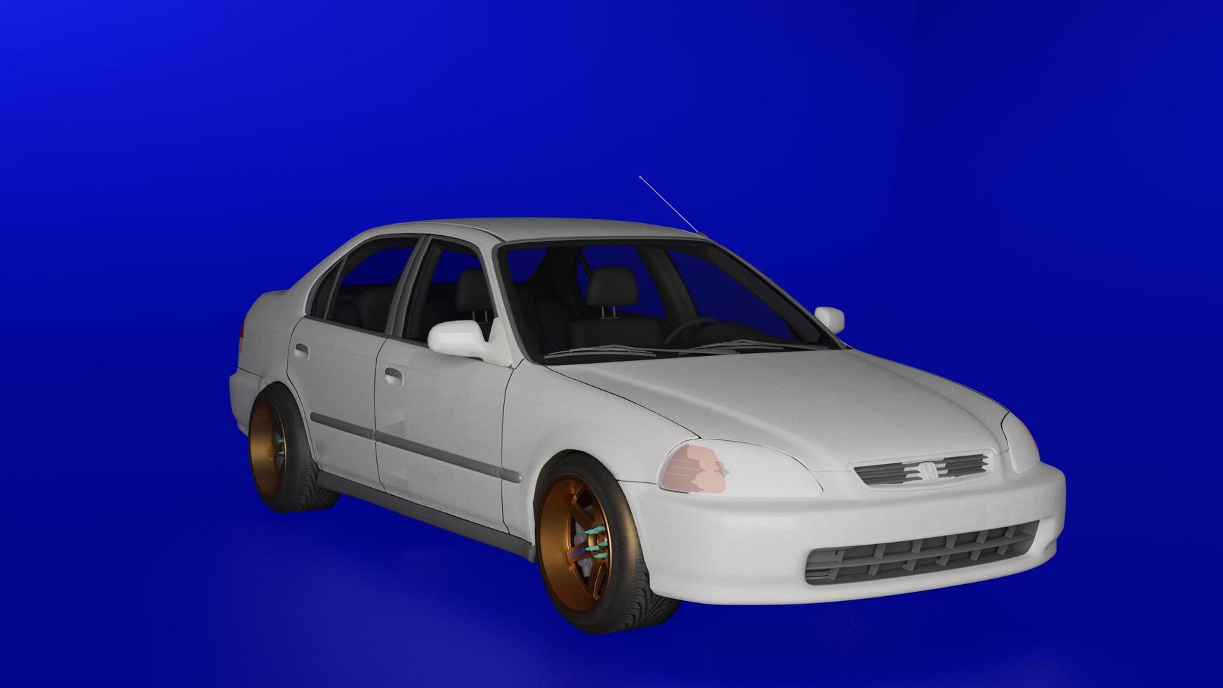 Honda civic 1 3d model photo