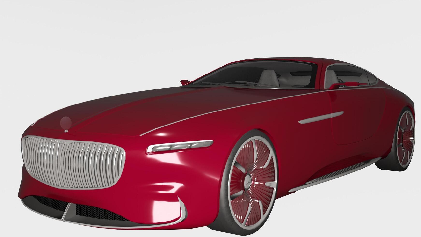 The new mercedes-benz concept car is shown in this rendering photo