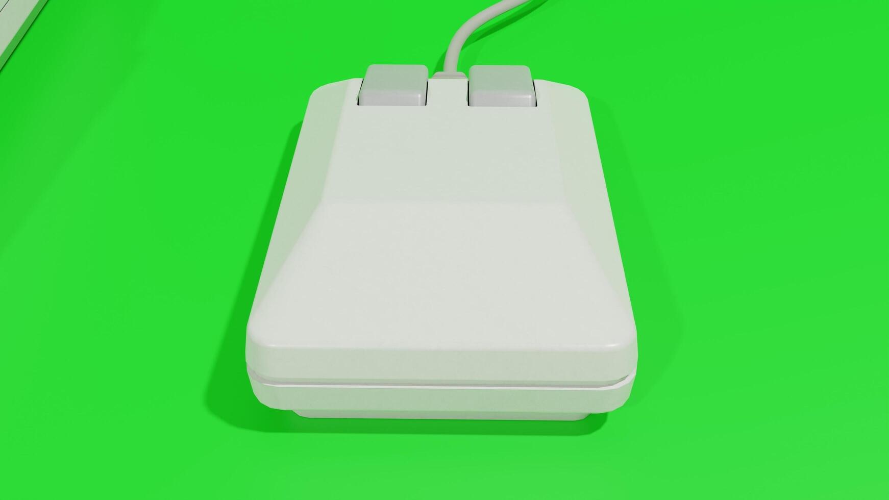 A white computer mouse photo