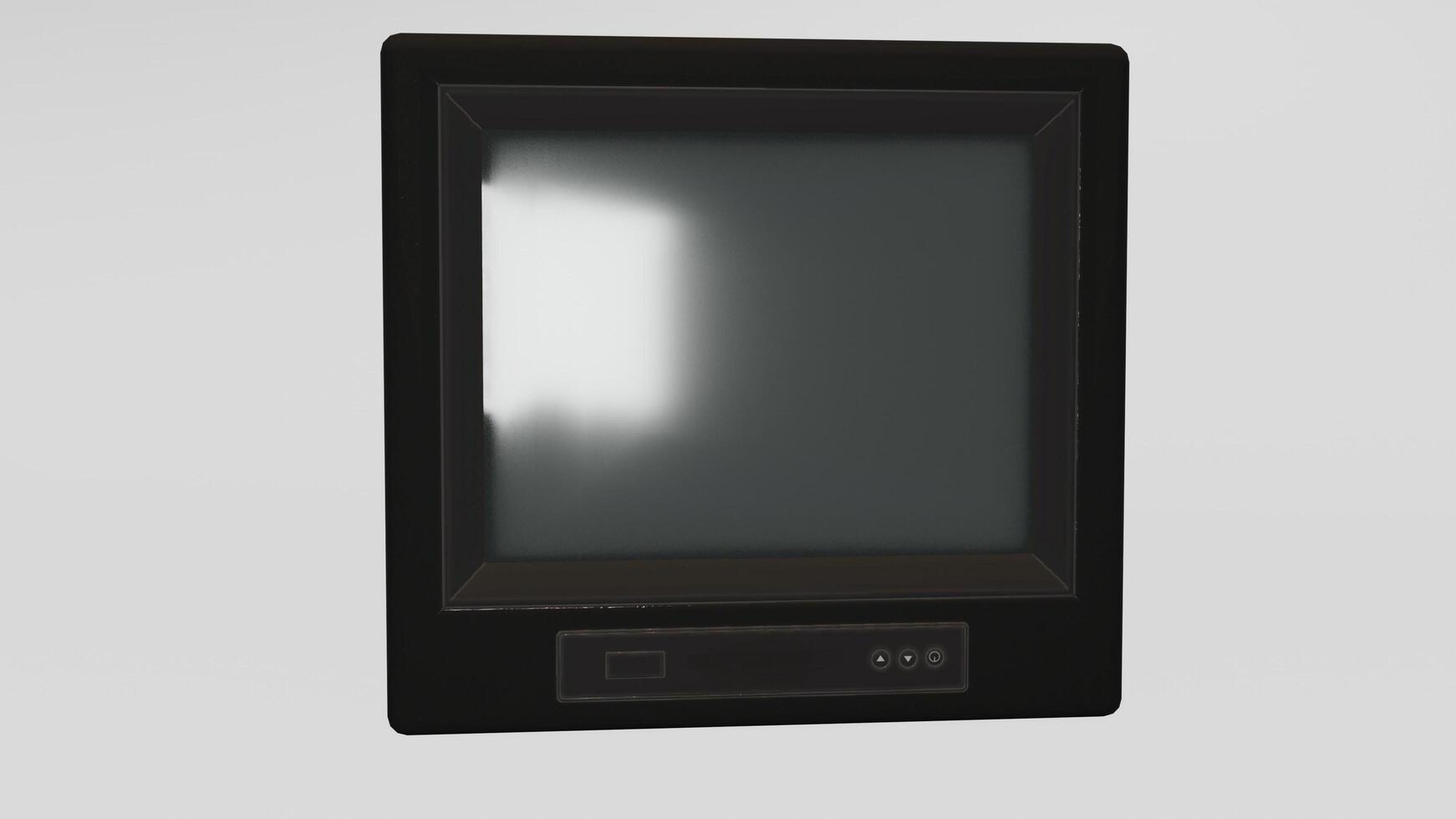 A black and white picture frame with a mirror photo