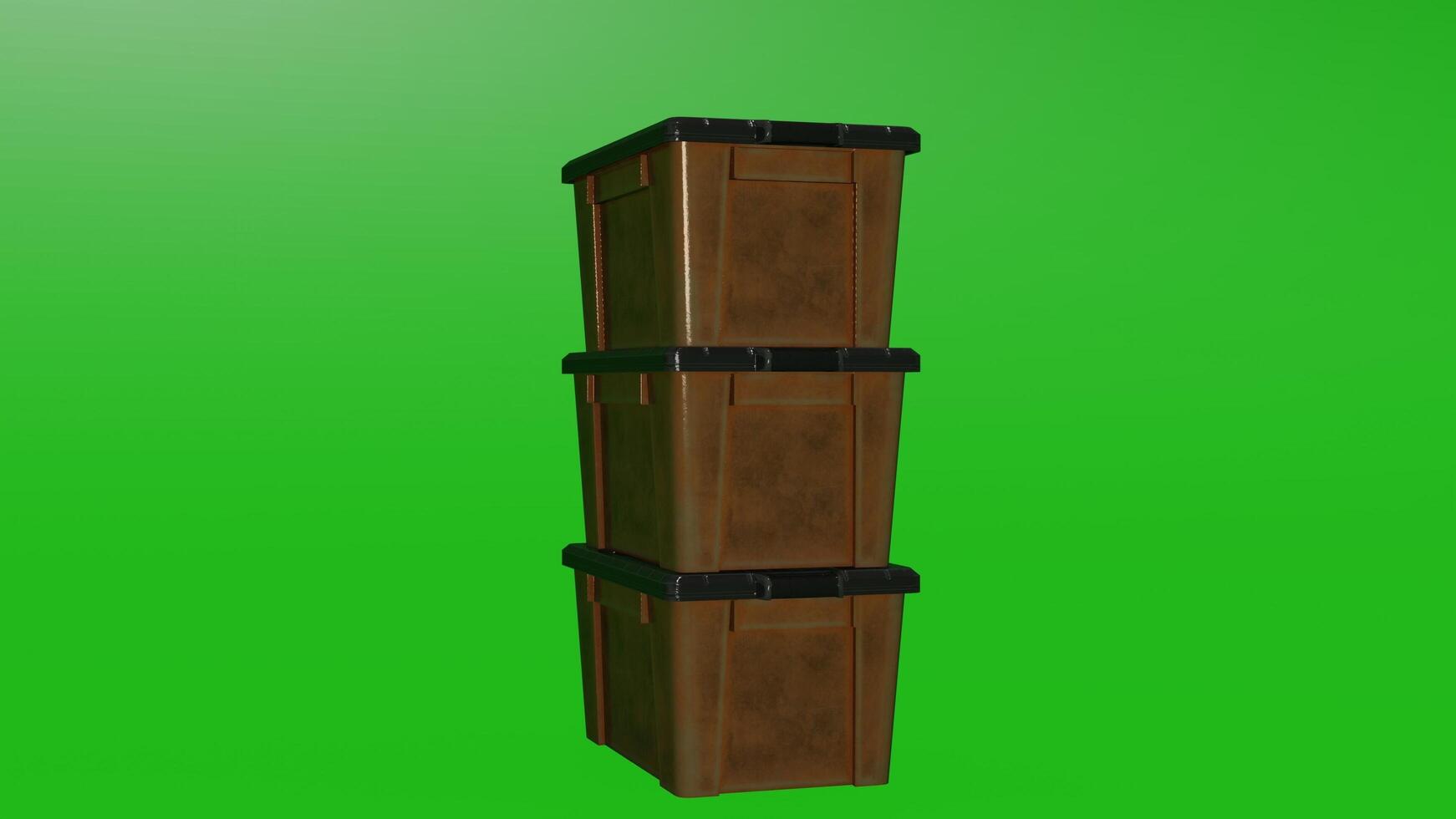 Three wooden boxes stacked on top of each other photo