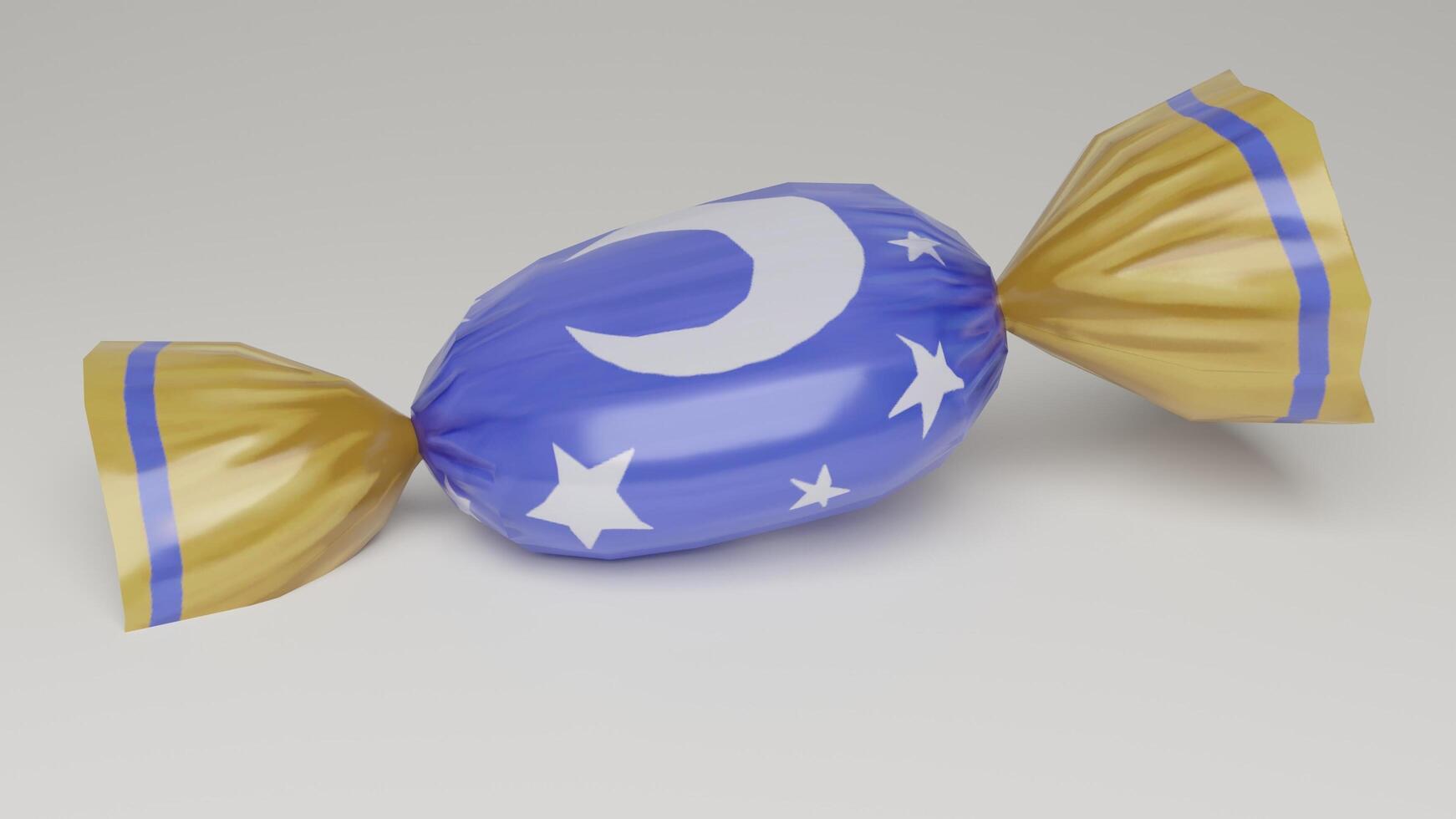 A candy with a moon on it photo