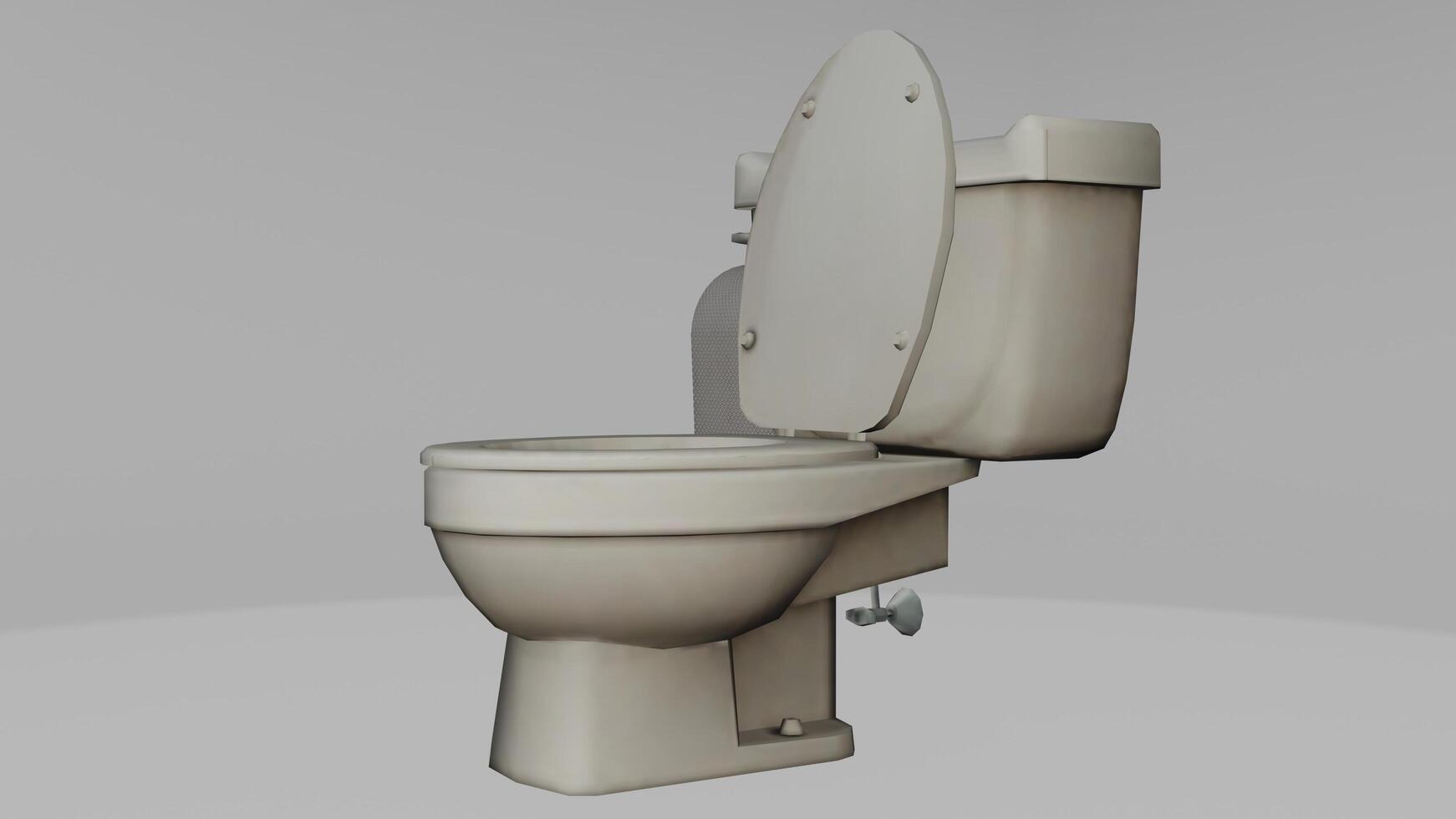 A toilet with the lid up and the seat down photo