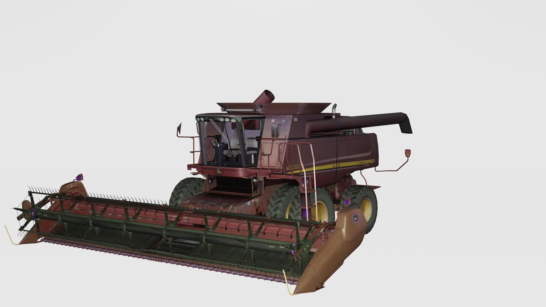 A 3d model of a combine harvester photo