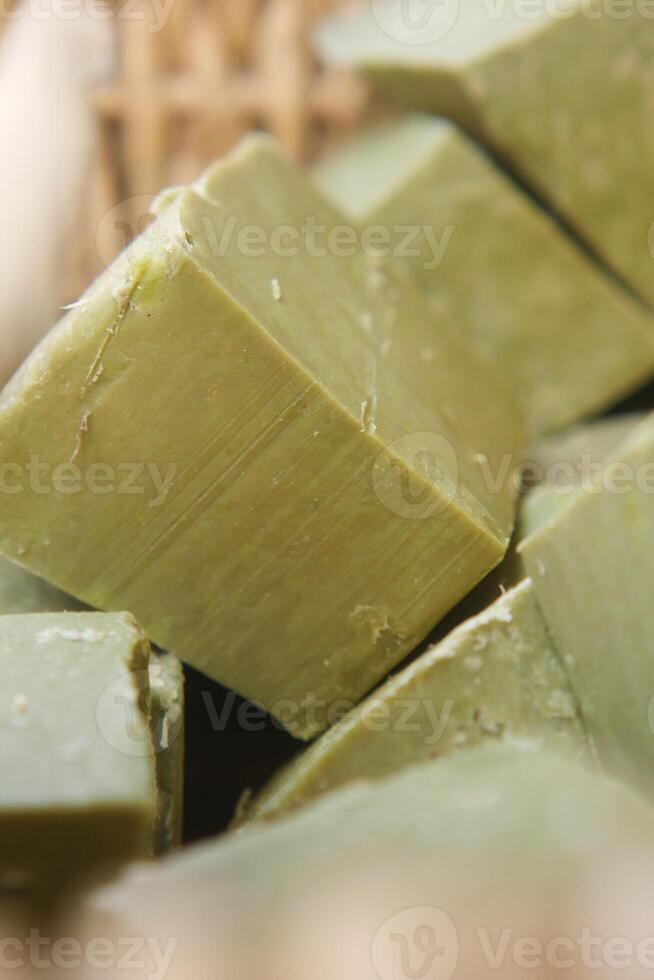 A CloseUp Look at Exceptional Natural Green Soap Bars for a Truly Luxurious Bathing Experience photo