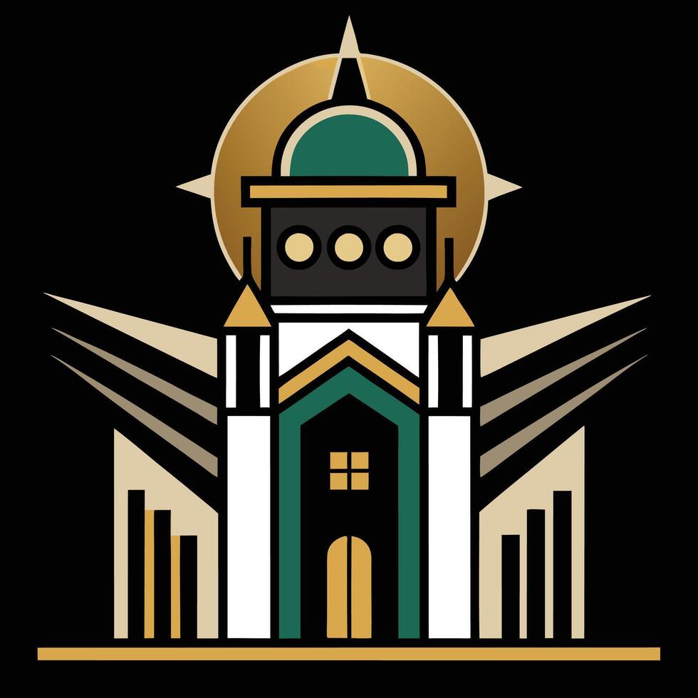 The logo for the university of the arab world vector